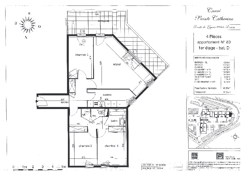 Plans of 3 Bed Apartment