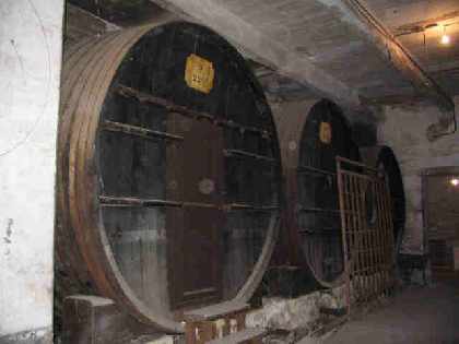 Barrels in 'cave'