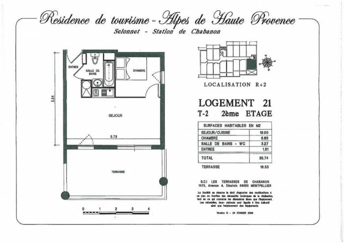 1-bed lot plan example