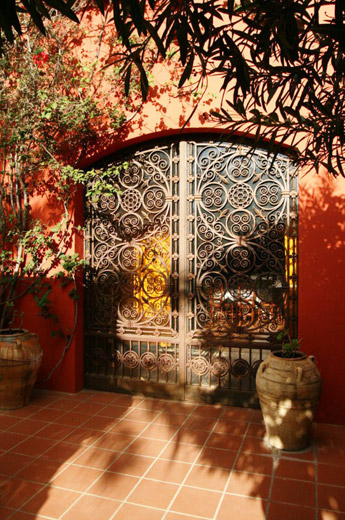 The restaurant Le Mas Vermeil