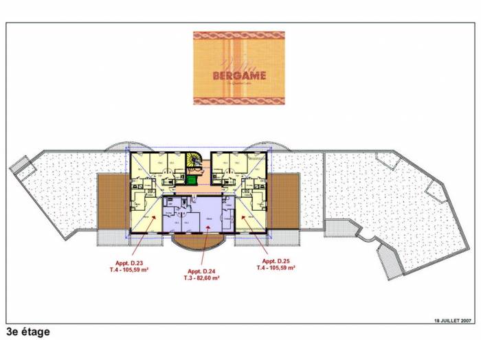 Third Floor Plan D & E