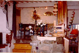 raised dining area