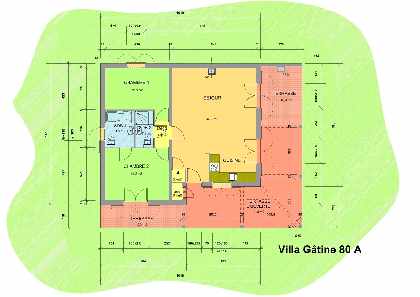 Two-bed Villa Floor Plan